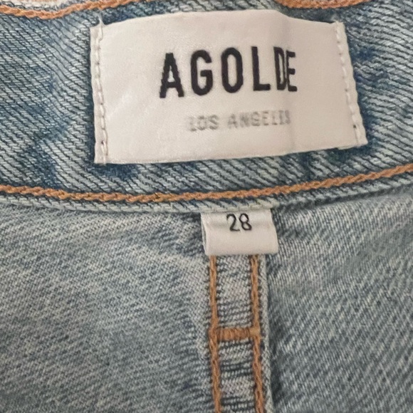 AGOLDE Riley High Rise Straight Crop in Shatter - Picture 6 of 6